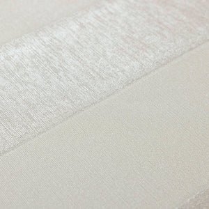 Luxury White Striped Stripe Textured Wallpaper, Scandinavian Non-Woven Wall Covering, 41.7"W x 614"H, Washable Removable for 
