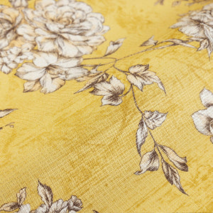 Luxury Yellow Chinoiserie Floral Wallpaper, Traditional Non-Woven Wall Covering, 41.7"W x 614"H, Washable Removable for Livin