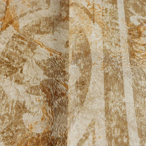 Luxury Brown Damask Abstract Textured Wallpaper, Mediterranean Non-Woven Wall Covering, 41.7"W x 398"H, Washable Removable fo